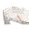 Mantinel s obliečkami do postieľky, 3D sada Bavlna, Míša - biela s potlačou Baby Nellys