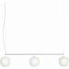 Závesná lampa lineárna Rime, biela