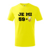 Je mi 60 pivo - Tričko detské bavlnené - 122 cm/6 rokov ( Citrónová )