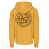 Pitbull West Coast mikina s kapucňou na zips Vintage BJJ yellow Veľkosť: M, Farba: žltá