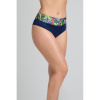 Dorina Kofar Mata plavkové nohavičky s vysokým pásom s letným vzorom - barva:DOROIK0065/modré, velikost:L
