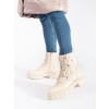 SEASTAR Beige insulated women's worker boots biela 38 SEASTAR 0000296663880