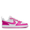 Nike Court Borough Low 2 SE Big Kids' Shoes White/Fucsia 5.5 (38.5)