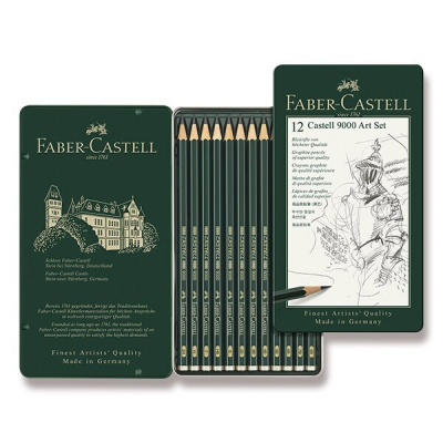 Faber-Castell 119065 Grafitové ceruzky 9000 Art súprava 12 ks