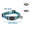 Leopardí obojok Nobleza nylón pre mačku - Safety lock Farba: Hnedá
