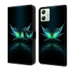 Peňaženkové 3D puzdro na Moto G54 5G / G54 5G Power Edition - Reflektívny Motýľ