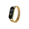 Kovový náramek milánský tah pro Xiaomi Mi Band 5 a Mi Band 6 Barva: Zlatý