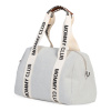 Childhome Prebaľovacia taška Mommy Club Signature Canvas Off White 38x27x21 sivá