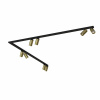 Nowodvorski MONO CORNER VIII 2X150 WHITE/GOLD 7695, BLACK/GOLD 7700, SOLID BRASS 7755, BLACK 7721, WHITE 7751 MONO farba: zlatá - mosadz