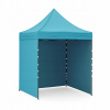 Nožnicový predajný stan, pavilón, stánok 2x3m Svetlomodrý AGA