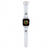 Karl Lagerfeld Karl and Choupette Head NFT Řemínek pro Apple Watch 42/44/45/49 White KLAWLSLKCNH