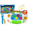 LEAN TOYS Elektronické klávesy Flowers biele