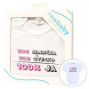 Body s potlačou New Baby 50% MAMIČKA + 50% OTECKO - 100% JA ružové - darčekové balenie Ružová 80 (9-12m)