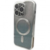 Kryt na mobil CPA Mag Glitter Chrome Apple iPhone 15 Pro strieborné