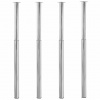 zahrada-XL Teleskopické stolové nohy 4 ks chrómové 710 mm – 1100 mm 3051486