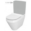 Cersanit CREA WC-Kombi Misa CleanOn + sedátko SLIM SC, Biela oválne K114-023 K114-023