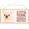 Prémiová drevená tabuľa, s motívom hnedého francúzskeho buldoga