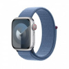 APPLE Watch Series 9 GPS + Cellular 45mm Silver Aluminium Case with Winter Blue Sport Loop mrmj3qc/a