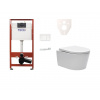 Swiss aqua technologies Cenově zvýhodněný závěsný WC set TECE do lehkých stěn / předstěnová montáž+ WC SAT Brevis SIKOTSW0