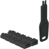 Zámok portu LINDY 47891 RJ45 (10 kusov) s kľúčom,čierna; 47891