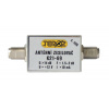Anténní zesilovač TEROZ 406X, nízkošumový, UHF, G14dB, F1,5dB, U98dBμV, F-F