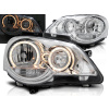 VW POLO 9N3 05-09 - predné chrom svetlá ANGEL EYES