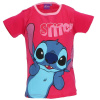 Dievčenské tričko Stitch dark pink, 128