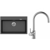 Set Sinks G10274 (dřez Maximo 780 Metalblack 74 + baterie Vitalia Chrom - lesklý)
