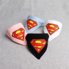 Amigo Bandana pre psa čierna- Superman práškový ružový