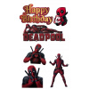 CUKROVÁ TLAČ jedlý obrázok na tortu Cukrová hmota Deadpool Wolverine Avengers 5