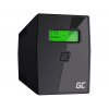 Green Cell Nepřerušitelný zdroj napájení UPS 600VA 360W s LCD displejem | VERZE EU | 2x zásuvky Schuko
