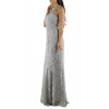 Spoločenské a plesové šaty krajkové dlhé luxusné značkové CHARM'S Paris sivé - Šedá / XS - CHARM'S Paris XS šedá