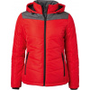 James & Nicholson | JN 1133 Dámska zimná bunda_02.1133 Farba: red/anthracite melange, Veľkosť: XXL