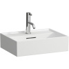 LAUFEN Kartell závesné umývadielko s otvorom, s prepadom, 450 x 340 mm, matná biela, H8153307571041