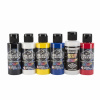 6x60ml Wicked Primary sada airbrush farieb, W101-00 (WICKED COLORS W101-00 PRIMARY SET, 6 x 2 fl.oz - 6 x 60ml)