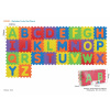 Ramiz Senzorická podložka s 26 abecednými puzzle pre deti od 10 rokov Odnímateľné písmená + EVA pena + rôzne textúry