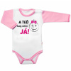 Baby Nellys Body dlhý rukáv s vtipným textom, A TEĎ tady velím JÁ!, Holka, veľ. 80 - 86 (12-18m)