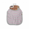 XKKO Bambusový podbradník Scandinavian Baby Pink Chevron