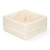Kôš, košík - Univerzálny kôš biela tkanina (Tuomo Square Storage Basket 20x20 cm)