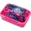 BAAGL Box na desiatu s priehradkami Flamingo
