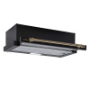 Klarstein Vilhelmine 60 Retro, digestor, 60 cm, vstavaný, 332 m³/h, B, LED, čierny (TK15-Vilhelmine60-BK)