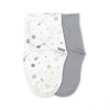 INGENUITY Zavinovačka SwaddleMe™ Ulitka bavlna Sunset space 2ks 0,5 TOG 0-3m