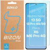 Tvrdené sklo Bizon pre POCO X6/M6 Pro 4G/Redmi Note 13 5G/13 Pro 2 ks