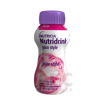 Nutridrink Juice Style s jahodovou príchuťou inov.2021 4 x 200 ml