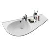 RAVAK AVOCADO COMFORT 95 x 53cm pravé umývadlo, s otvorom, s prepadom, liaty mramor, XJ9P1100000
