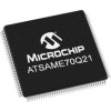 Microchip Mikrokontrolér ATSAME70Q21A-AN 32 bit, standard: AEC-Q100 ARM Cortex-M7 300 MHz 2MB Blesk 384 kB RAM, počet