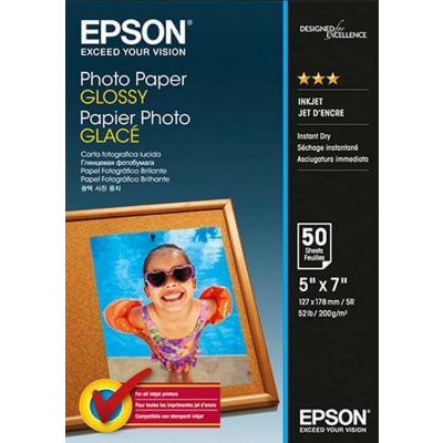 Lesklý fotografický papier Epson 13x18 50Lap 200g (C13S042545) Epson