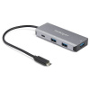 StarTech.com HB31C3A1CB hub USB 3.2 Gen 2 (3.1 Gen 2) Type-C 10000 Mbit/s Čierna, Šedá (HB31C3A1CB)
