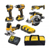 Dewalt 18V kombosada 6 ks v tašce 3x5,0 Ah DCK502P3