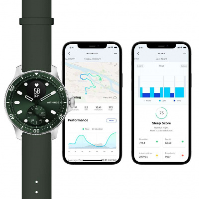 Withings Scanwatch Horizon Special Edition 43 mm - zelená Withings